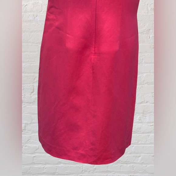 Eliza J Pink Linen Sleeveless Event Cocktail Wedding Guest Dress Sz 10 Money - Picture 6 of 8